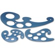 Helix French Curve Template - Plastic - Blue Helix French Curve Template - Plastic - Blue