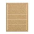 ReBinder Binder Spine Label - 2" Width x 8" Length - 5/Sheet - Permanent - 125 / Pack - Brown