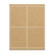 ReBinder Binder Spine Label - 4" Width x 5" Length - 4/Sheet - Permanent - 100 / Pack - Brown