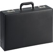 Lorell Carrying Case (Attaché) for Document - Black - Vinyl Lorell Carrying Case (Attaché) for Document - Black - Vinyl