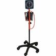 Medline Adult Mobile Aneroid Sphygmomanometer - Black