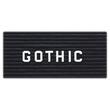 Ghent LG34 Prcision-grooved Letter board Letters - 0.8" - Plastic - White