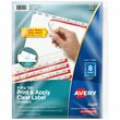 Avery Big Tab Index Maker Clear Label Divider - 8 x Tab - 8 Tab(s)/Set - 8.50" x 11" - 1 Set - White Divider - White Tab Avery Big Tab Index Maker Clear Label Divider - 8 x Tab - 8 Tab(s)/Set - 8.50" x 11" - 1 Set - White Divider - White Tab