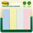 Post-it Greener Page Marker - Self-adhesive - 1" x 3" - Assorted Pastel - Paper - 4 / Pack Post-it Greener Page Marker - Self-adhesive - 1" x 3" - Assorted Pastel - Paper - 4 / Pack