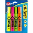 Avery Hi-Liter Desk Style Highlighters - Chisel Marker Point Style - Yellow Ink, Pink Ink, Orange Ink, Green Ink - Green Barrel, Orange Barrel, Pink Barrel, Yellow Barrel - 4 / Pack Avery Hi-Liter Desk Style Highlighters - Chisel Marker Point Style - Yellow Ink, Pink Ink, Orange Ink, Green Ink - Green Barrel, Orange Barrel, Pink Barrel, Yellow Barrel - 4 / Pack