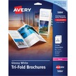 Avery Color Laser Glossy Brochure - Letter - 8.5" x 11" - Glossy - 50 / Pack - White Avery Color Laser Glossy Brochure - Letter - 8.5" x 11" - Glossy - 50 / Pack - White