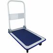 Sparco Folding Platform Truck - Tubular Handle - 330 lb Capacity - 4 x 4" Caster - Steel, Plastic18" x 29" x 29.5" - Blue, Gray Sparco Folding Platform Truck - Tubular Handle - 330 lb Capacity - 4 x 4" Caster - Steel, Plastic18" x 29" x 29.5" - Blue, Gray