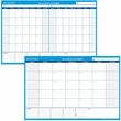 At-A-Glance Undated Horizontal Wall Planner - 48" x 32" - Blue At-A-Glance Undated Horizontal Wall Planner - 48" x 32" - Blue
