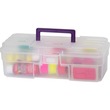 Akro-Mils 12" Supply Box - External Dimensions 4" Height x 6" Width x 12" Depth - Plastic - Clear, Purple Akro-Mils 12" Supply Box - External Dimensions 4" Height x 6" Width x 12" Depth - Plastic - Clear, Purple