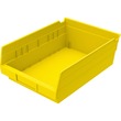 Akro-Mils Shelf Bin - 4" x 8.37" x 11.62" - Polypropylene - Yellow Akro-Mils Shelf Bin - 4" x 8.37" x 11.62" - Polypropylene - Yellow