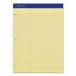 Evidence Dual-Pad - 100 Sheet - 15lb - Law Ruled - 8.5" x 11.75" - 1 Pad - Canary Evidence Dual-Pad - 100 Sheet - 15lb - Law Ruled - 8.5" x 11.75" - 1 Pad - Canary