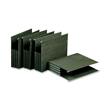 Ampad Recycled Hanging File Pocket - 3.5" Expansion - 8.5" x 11" - Letter - 4 / Pack - Green