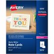 Avery Laser Note Card - 4.25" x 5.5" - 60 / Box - White Avery Laser Note Card - 4.25" x 5.5" - 60 / Box - White