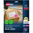 Avery High Visibility Label - 2.25" Diameter - 12/Sheet - Permanent - 180 / Pack - Assorted Avery High Visibility Label - 2.25" Diameter - 12/Sheet - Permanent - 180 / Pack - Assorted