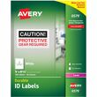 Avery 6579 Permanent Durable I.D. Label - 5" Width x 8.12" Length - 2/Sheet - Permanent - 100 / Box - White Avery 6579 Permanent Durable I.D. Label - 5" Width x 8.12" Length - 2/Sheet - Permanent - 100 / Box - White