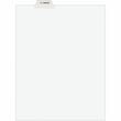 Avery Individual Bottom Tab Legal Exhibit Dividers - 1 x Tab Printed Exhibit D - 5 Tab(s)/Set - 8.5" x 11" - 25 / Pack - White Divider - White Tab