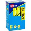 Avery Hi-Liter Desk Style Highlighter - Marker Point Style: Chisel - Ink Color: Fluorescent Yellow - Barrel Color: Yellow - 12 / Dozen Avery Hi-Liter Desk Style Highlighter - Marker Point Style: Chisel - Ink Color: Fluorescent Yellow - Barrel Color: Yellow - 12 / Dozen