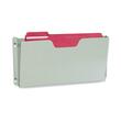 Buddy Dr. Pocket Letter Size Wall Pocket - 7.25" x 14.5" x 2.5" - 1 Pocket(s) - Steel - Platinum