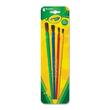 Crayola Crayola 4-Piece Art & Craft Brushes - 4 Brush(es) - Plastic Handle - Assorted Crayola Crayola 4-Piece Art & Craft Brushes - 4 Brush(es) - Plastic Handle - Assorted