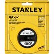 Stanley-Bostitch 100ft Tape Measure - 100' Length 0.38" Width - 1/8 Graduations - Imperial Measuring System - Plastic - 1 Each - Yellow Stanley-Bostitch 100ft Tape Measure - 100' Length 0.38" Width - 1/8 Graduations - Imperial Measuring System - Plastic - 1 Each - Yellow