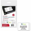 C-line Self-Adhesive Business Card Holder - Vinyl - 10 / Box - Clear C-line Self-Adhesive Business Card Holder - Vinyl - 10 / Box - Clear