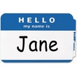 C-line Hello Badges - 3.5" Width x 2.25" Length - 100 / Box - Blue