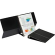Cardinal Easel Round Ring Binder - Letter - 8.5" x 11" - 220 Sheet - 1" Capacity - 1 Each - Black Cardinal Easel Round Ring Binder - Letter - 8.5" x 11" - 220 Sheet - 1" Capacity - 1 Each - Black