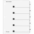 Cardinal OneStep Numbered Index System - 5 x Tab Printed 1 - 5 - 1 Set - Clear Divider Cardinal OneStep Numbered Index System - 5 x Tab Printed 1 - 5 - 1 Set - Clear Divider