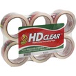 Duck HD Clear Heavy-Duty Packaging Tape - 1.88" Width x 55yd Length - 3" Core - Acrylic - 6 / Pack - Clear