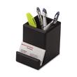 Rolodex Wood Tones Pencil & Business Card Holder - Wood - 1 Each - Black Rolodex Wood Tones Pencil & Business Card Holder - Wood - 1 Each - Black