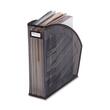 Rolodex Mesh Magazine File - Black, Silver - Steel - 1 Pack
