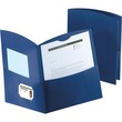 Esselte Contour Two Pocket Folder - Letter - 8.5" x 11" - 150 Sheet Capacity - 25 / Box - Dark Blue Esselte Contour Two Pocket Folder - Letter - 8.5" x 11" - 150 Sheet Capacity - 25 / Box - Dark Blue
