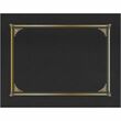 Geographics Linen Certificate Covers - Letter, A4 - 8.5" x 11", 8" x 10", 8.25" x 11.75" - 6 / Pack - Black