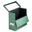 Globe-Weis 591 Storage Case - Letter - External Dimensions 10.12" Height x 12" Width x 4.75" Depth - Fiberboard - Marble Green