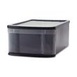 Iris Stacking Drawer - 4gal - External Dimensions 7.12" Height x 17.5" Width x 11.87" Depth - Black Iris Stacking Drawer - 4gal - External Dimensions 7.12" Height x 17.5" Width x 11.87" Depth - Black