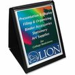Lion Flip-N-Tell Display Easel Book - Letter - 8.5" x 11" - Vertical - 40 Sheet - 1 Each - Black Lion Flip-N-Tell Display Easel Book - Letter - 8.5" x 11" - Vertical - 40 Sheet - 1 Each - Black