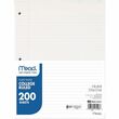 Mead Notebook Filler Paper - 200 Sheet - 16lb - College Ruled - Letter 8.5" x 11" - 200 / Pack - White