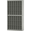 Mayline SRF3871PG Vertical Sorter - 71" x 38" x 12.75" - 42 Compartment(s) - Steel, Fiberboard - Pebble Gray