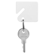 MMF Slotted Square Plastic Key Tag - Plastic - 20 / Pack - White