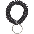 MMF Wrist Cool Coil Key Ring - Plastic - 1 Each - Black