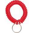 MMF Wrist Cool Coil Key Ring - Plastic - 1 Each - Red