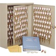 MMF Dupli-Key 90 Key Cabinet - 14" x 3.33" x 17.5" - Steel - Security Lock - Sand