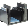 MMF Steelmaster 26413BRBLA 6 Compartments Adjustable Book Rack - 8.87" x 15" x 11" - 6 Compartment(s) - Steel - Black
