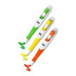 3M Post-it Flags Highlighter Pen - 9.4 mm Marker Point Size - Yellow Ink, Green Ink, Orange Ink - 3 / Pack 3M Post-it Flags Highlighter Pen - 9.4 mm Marker Point Size - Yellow Ink, Green Ink, Orange Ink - 3 / Pack