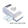 MAX EC-30A Electronic Checkwriter - 10 Digits / 1 Column - Personal, Business - Platinum, Gray
