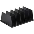 OIC 5-Compartment Desktop Sorter - 9" x 13.5" x 5" - 5 Compartment(s) - Plastic - Black