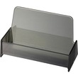 OIC Broad Base Business Card Holder - Plastic - 1 Each - Smoke OIC Broad Base Business Card Holder - Plastic - 1 Each - Smoke