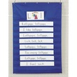 Pacon Standard Pocket Chart - 34" x 50" - Blue