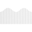 Pacon Bordette Scalloped Decorative Borders - Rectangle with Scalloped Trim - 2.25" x 50ft - Paper - White