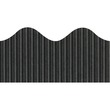 Pacon Bordette Scalloped Decorative Border - Rectangle with Scalloped Trim - 2.25" x 50ft - Paper - Black